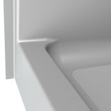 60 X 33 - 5" Curbed Shower| Single Piece | 4" Tile Design | Center Drain - Accessories Not Included