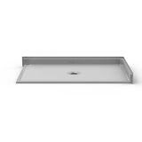 60 x 36" Roll In Shower Pan | Corner | Center Drain