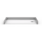 60" x 36" Roll In Shower Pan | Left or Right Drain Configuration