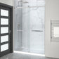 60 x 32 Frameless Shower Door, Pan Only, Kahn Alcove Sliding Combo