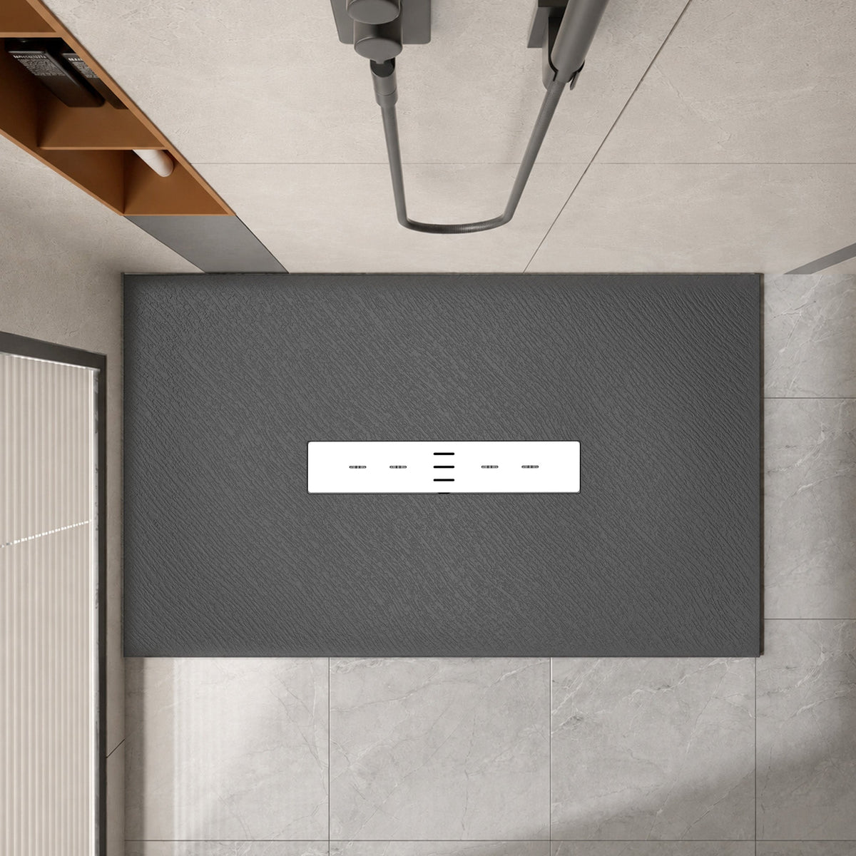 59 x 32 Shower Base, Center Drain, Pan Only