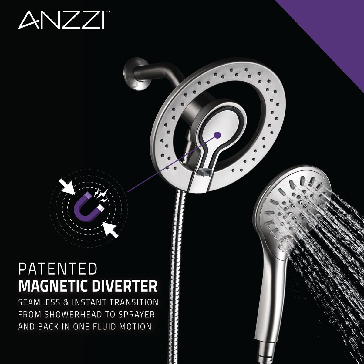 Shower Head, Valkyrie Retro Fit Spray Brushed Nickel
