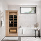 Infrared Sauna, Lucia Person Indoor Hemlock