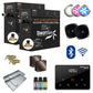 Steam Shower Generator, Full Package, Black Wireless Deluxe New Square Heads