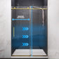 Frameless Shower Door, Mountain x Reversible Sliding Multiple Finishes