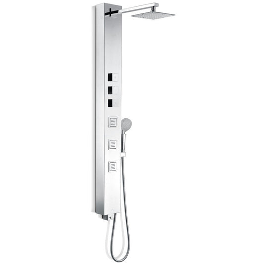 Shower Panel, Lann Jetted Full Body Valve Included