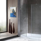 Consort Series 60 in. x 72 in. H Hinged Frameless Shower Door with Tsunami Guard Tempered Glass