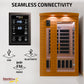 Infrared Sauna, 2 Person Indoor Cabin Chromotherapy Lighting