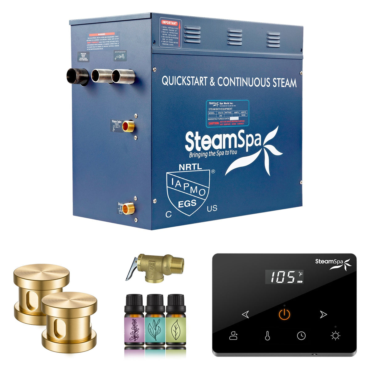 Steam Shower Generator, Full Package, Oasis Wireless 3
