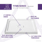 ANZZI Titan 36" x 36" Corner Shower Pan, Durable Marine Grade Acrylic, cUPC Certified, Center Drain, Slip-Resistant Floo