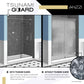 Romance Series 59 to 60 in. x 70 in. Sliding Framed Shower Door with Tsunami Guard Tempered Clear Glass