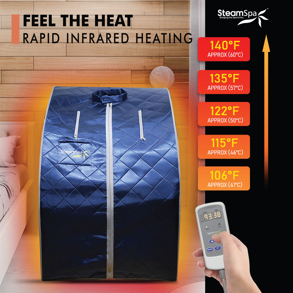 Portable Sauna, 1 Person Indoor PP Chair Blue