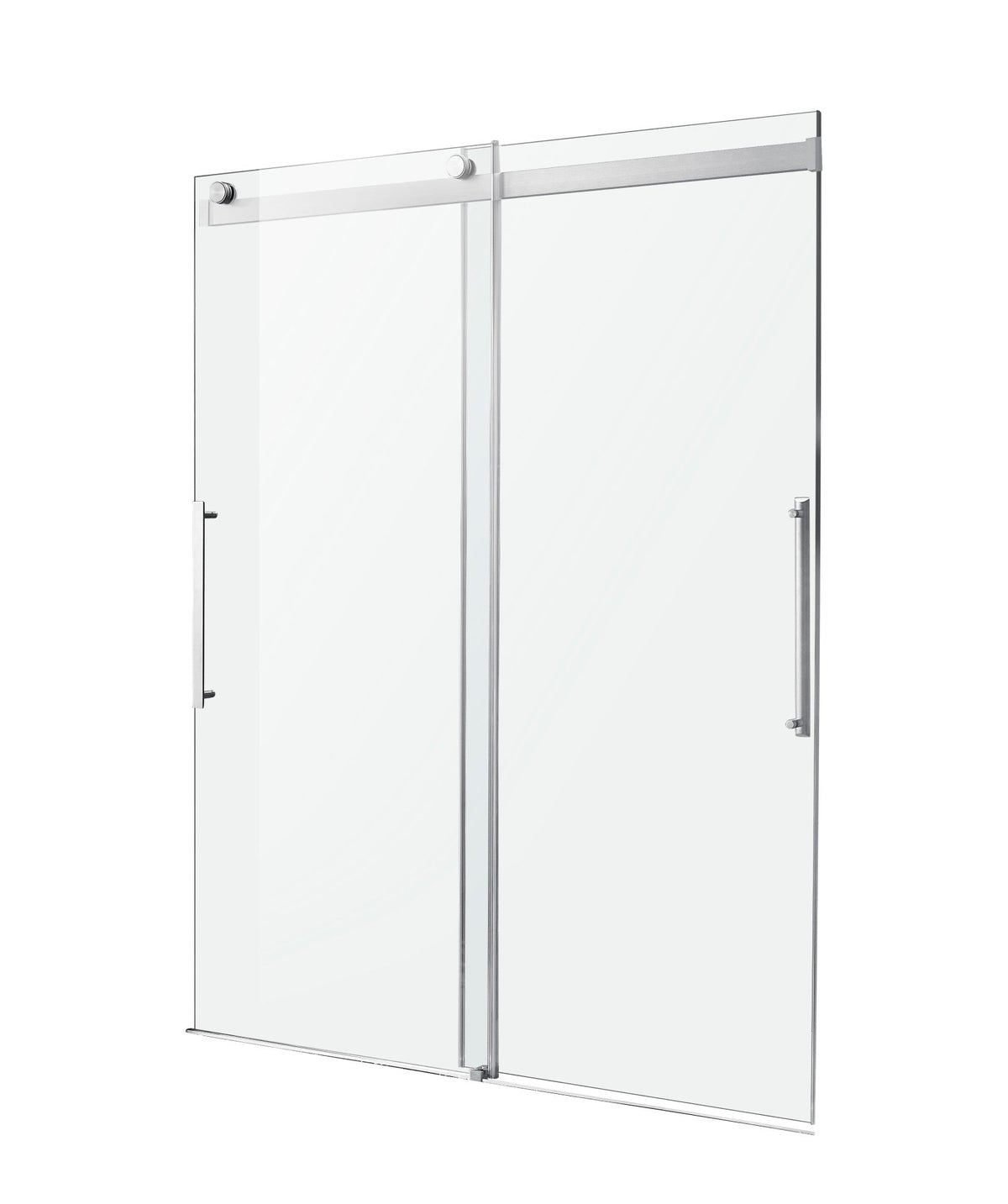 60 x 76 Frameless Shower Door, Stellar Sliding Tsunami Guard