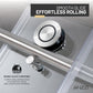 54 x 76 Frameless Shower Door, Madam Sliding Tempered Clear