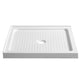 Valley Base Series 38 in. L x 38 in. W Corner Shower Shower Pan Base with Center Drain in Glossy White Marine Acrylic