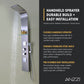 Niagara 64 in. 2-Jetted Full Body Shower Panel with Heavy Rain Shower and Spray Wand in Brushed Stainless Steel