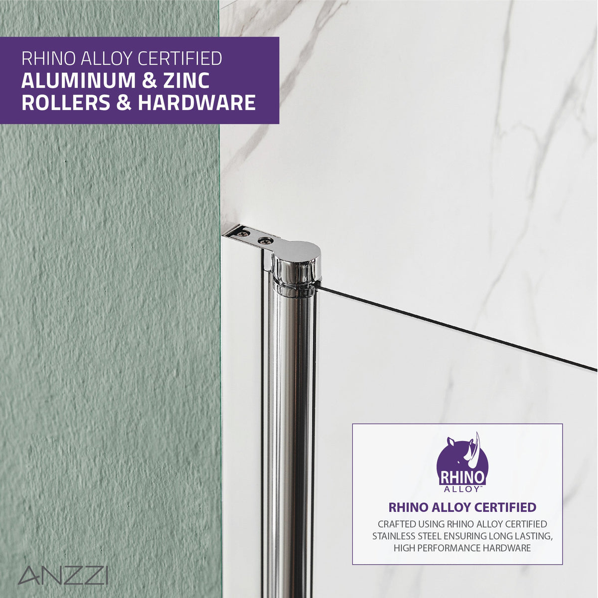 28 x 56 Tub Shower Door, Myth Frameless TSUNAMI GUARD