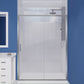 Halberd Series 47 to 48 in. x 72 in. Sliding Framed Shower Door  with Tsunami Guard Tempered Glass