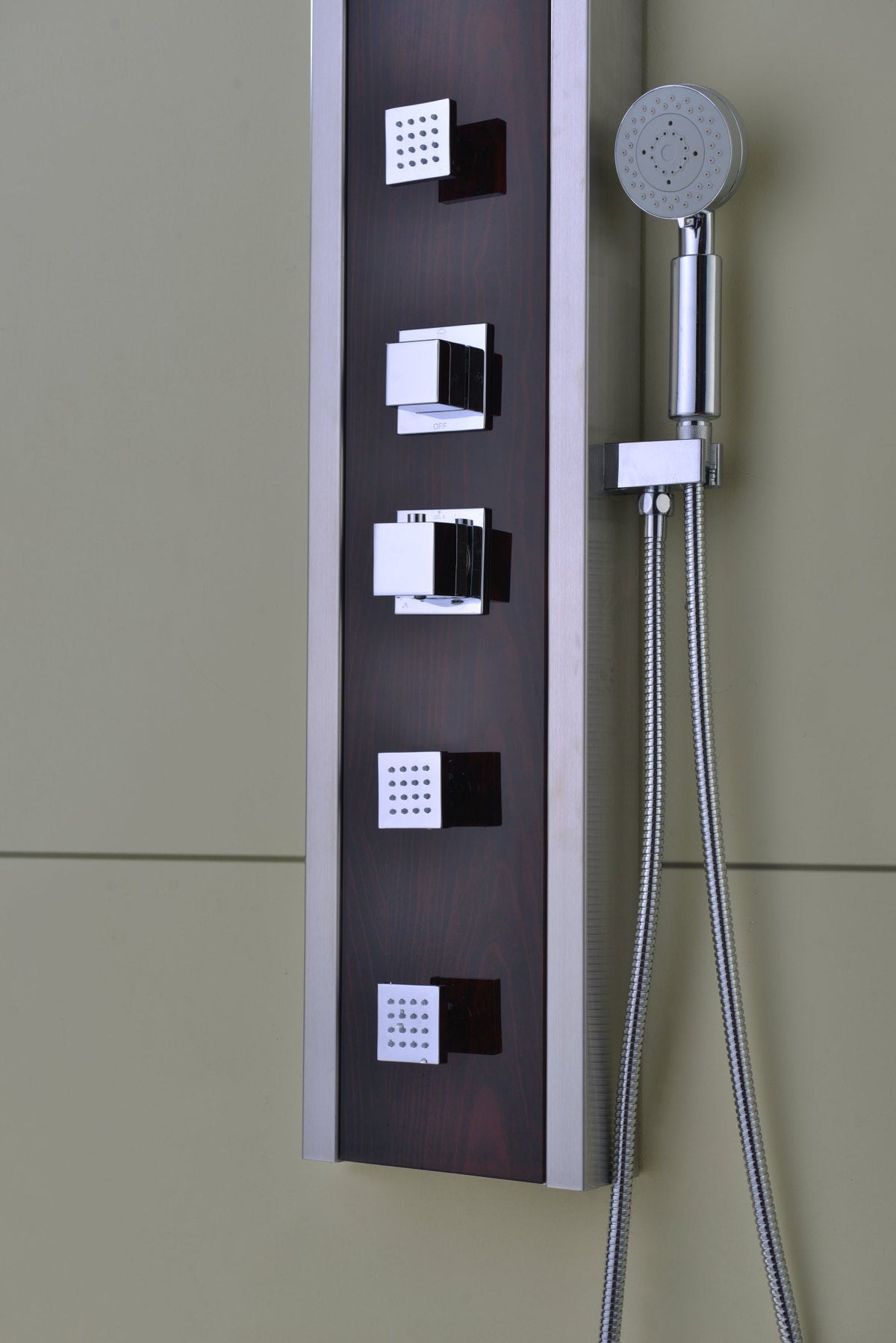 Shower Panel, Monsoon Jetted Full Body Style Deco-Glass