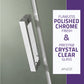 54 x 76 Frameless Shower Door, Rhodes Sliding Tsunami Guard