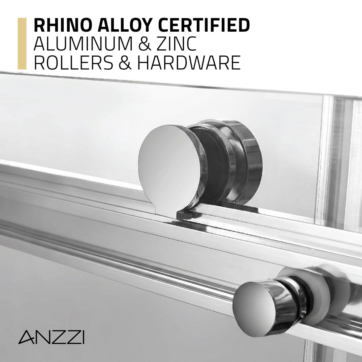 54 x 76 Frameless Shower Door, Stellar Sliding Tsunami Guard