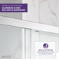 Halberd Series 59 to 60 in. x 72 in. Sliding Framed Shower Door with Tsunami Guard Tempered Glass