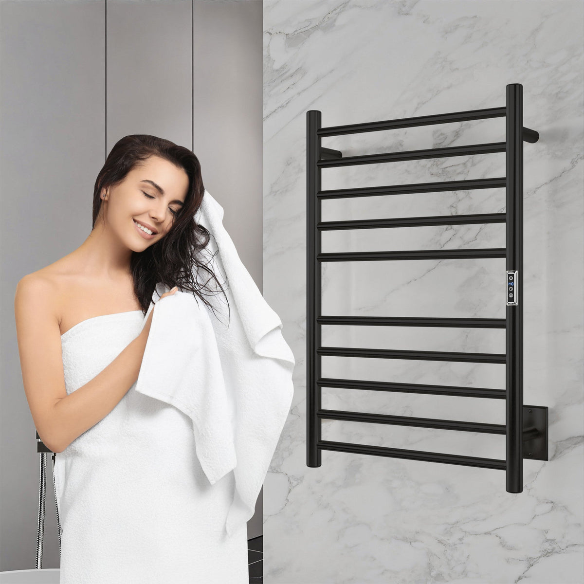 Towel Warmer, Bali Bar Mounted Electric