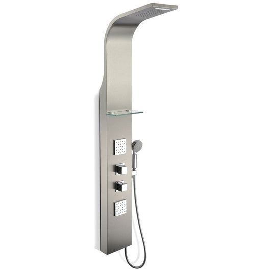 Shower Panel, Niagara Jetted Full Body Stainless Steel