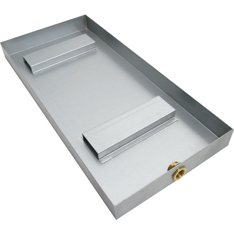 21 x 10 Steam Shower Accessory, Pan Only, Component x Galvanized Steel