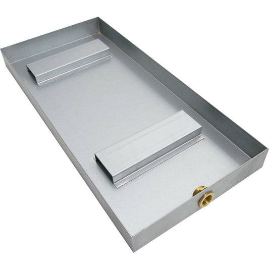 21 x 10 Steam Shower Accessory, Pan Only, Component x Galvanized Steel