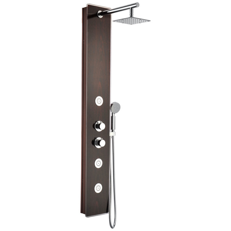 Shower Panel, Pure Jetted Full Body Style Deco-Glass