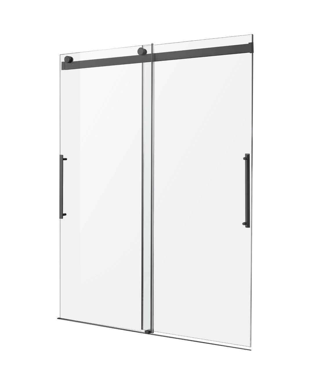 48 x 76 Frameless Shower Door, Stellar Sliding Tsunami Guard