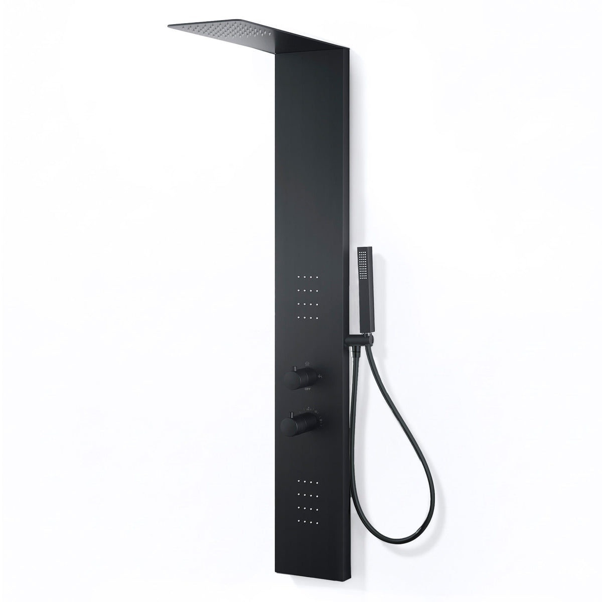 Shower Panel, Collines Jetted Tower Heavy Spray Wand