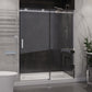 48 x 76 Frameless Shower Door, Rhodes Sliding Tsunami Guard