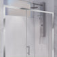 Halberd Series 47 to 48 in. x 72 in. Sliding Framed Shower Door  with Tsunami Guard Tempered Glass