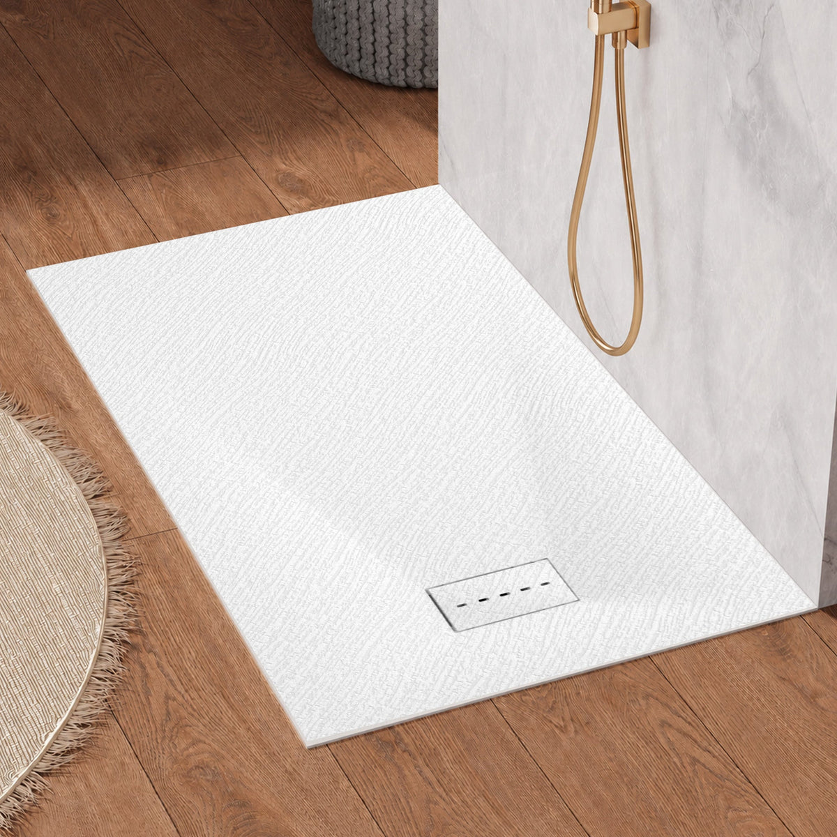 59 x 32 Shower Base, Pan Only, Barrier Free Curbless White