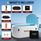 Cold Plunge Tub, Kodiak Person Inflatable Ice Kit Gray
