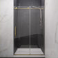 Madam Series 44 to 48 in. x 76 in. Sliding Frameless Shower Door with Tsunami Guard Tempered Glass
