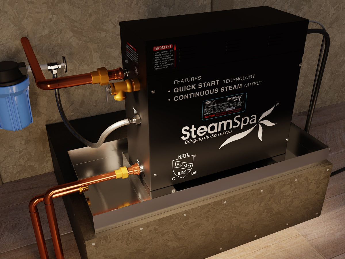 21 x 10 Steam Shower Accessory, Pan Only, Component x Galvanized Steel
