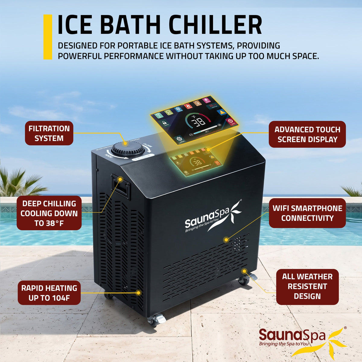 Cold Plunge Tub, Arctic Fox Person Inflatable Kit Gray