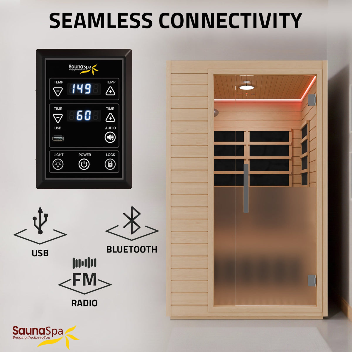 Infrared Sauna, 2 Person Cabin Canadian