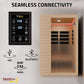 Infrared Sauna, 2 Person Cabin Canadian Glass Door