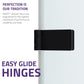 30 x 55 Tub Shower Door, Grand Frameless Hinged Clear Tsunami Guard