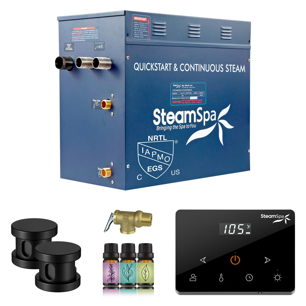 Steam Shower Generator, Full Package, Oasis Wireless 3