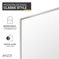 Welle 34 in. x 74 in. Framed Fixed Shower Screen Door with 5/16" (8mm) Tempered Fluted or Clear Glass
