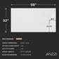 59 x 32 Shower Base, Pan Only, Barrier Free Curbless White