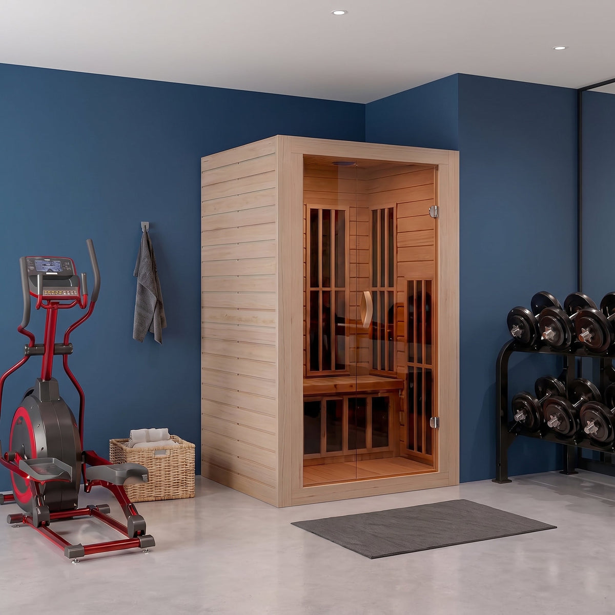 Infrared Sauna, Viti Person Indoor Hemlock