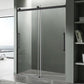 60 x 76 Frameless Shower Door, Stellar Sliding Tsunami Guard