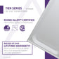 Tiers Base Series 36 in. L x 60 in. W Alcove Shower Shower Pan Base with Right Drain in Glossy White Marine Acrylic
