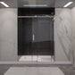 54 x 76 Frameless Shower Door, Rhodes Sliding Tsunami Guard